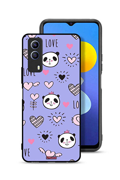 Tolwak غطاء حماية Vivo T1x بتصميم الحب ورسومات الباندا