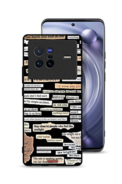 Tolwak Vivo X80 Protective Case Cover Quotes Stickers