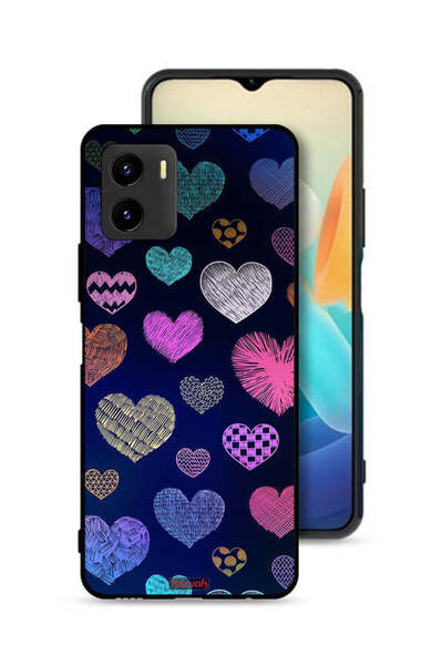 Tolwak غطاء حماية لهاتف Vivo Y15s بنقشة قلوب داجا