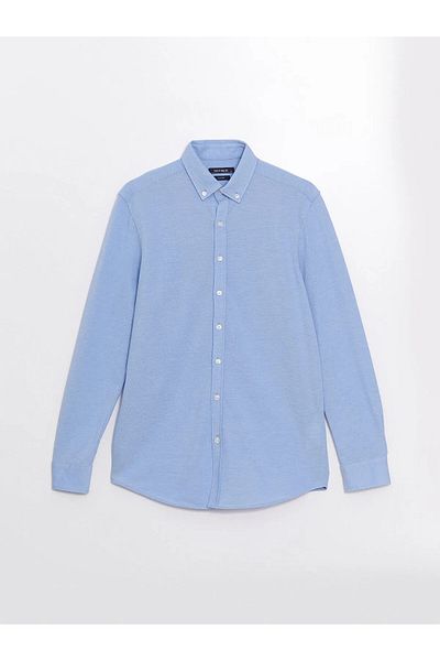 LC Waikiki Slim Fit μακρυμάνικο ανδρικό πουκάμισο Oxford
