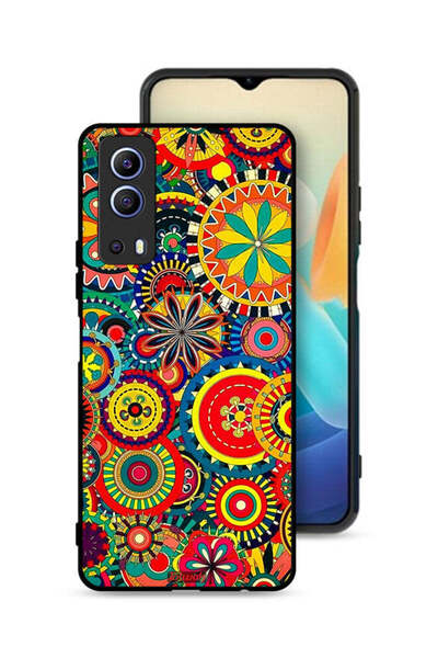 Tolwak غطاء حماية لهاتف Vivo Y72 5G بنمط ماندالا ملون