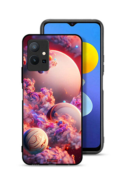 Tolwak غطاء حماية لهاتف Vivo T1 5G بتصميم غيوم وفن تجريدي