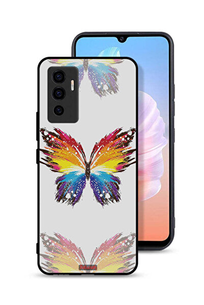 Tolwak غطاء حماية لهاتف Vivo S10e 5G بخلفية بسيطة وفن رقمي وبساطة الفراشة