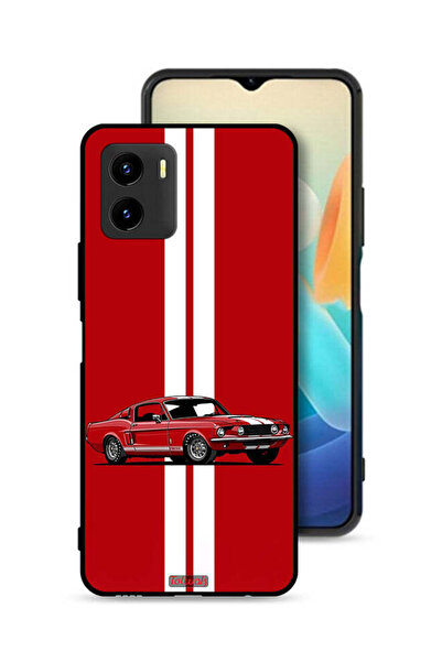 Tolwak Vivo Y15s Protective Case Cover Vintage Car Abstract Art