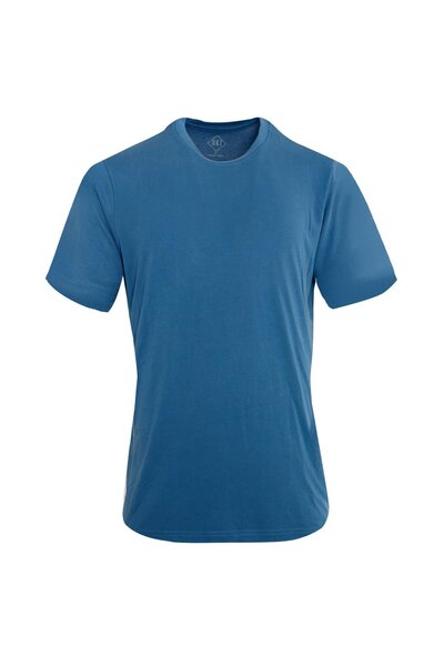 Uki İNDİGO Comfort Fit Bisiklet Yaka T-Shirt
