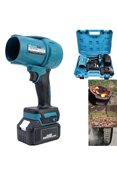 ekinler el aletleri Kömürsüz Çift Akülü Hava Üfleme Makinesi 36v 5ah (Mavi) E...
