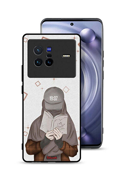 Tolwak Vivo X80 Protective Case Cover Girl Reading Art