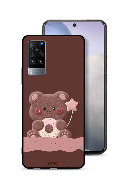 Tolwak غطاء حماية Vivo X60t على شكل دب دونات