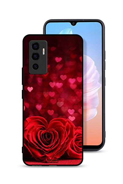 Tolwak غطاء حماية Vivo S10e 5G بتصميم زهور على شكل قلب وفن تجريدي