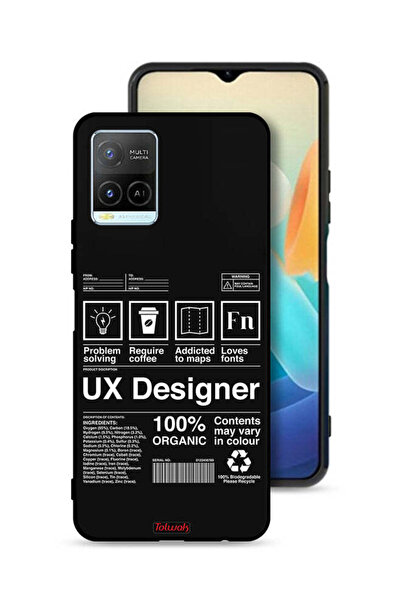 Tolwak Vivo Y33s 4G Protective Case Cover Ux Designer Sticker