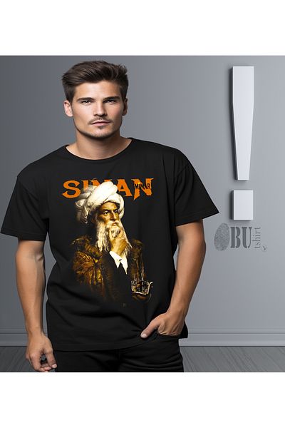 BUTSHIRT Bu T-Shirt' Ottoman Series - Mimar Sinan' Regular-Fit' Unisex T-Shirt
