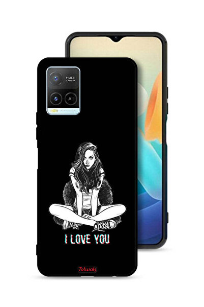 Tolwak غطاء حماية لهاتف Vivo Y33s 4G بتصميم "أحبك"