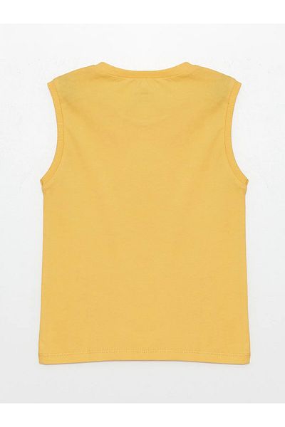 LC Waikiki Crew Neck Sleeveless Printed Baby Boy Singlet