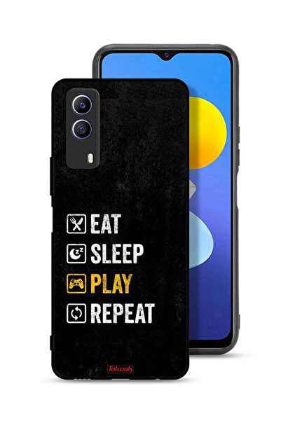 Tolwak غطاء حماية Vivo T1x، تناول الطعام، النوم، اللعب، التكرار