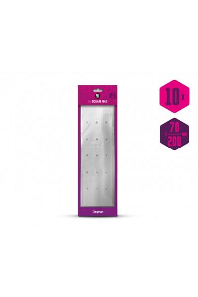 DELPHİN Pungi PVA pătrate Delphin PVA n'tastic cu găuri, 200 x 70 mm, set 10 buc.