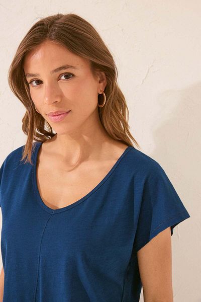 Women'secret Blue glitter short sleeve T-shirt