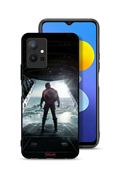 Tolwak غطاء حماية لهاتف Vivo Y75 5G بتصميم صورة كابتن أمريكا