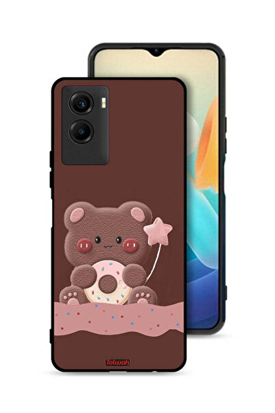 Tolwak غطاء حماية لهاتف Vivo Y55s 5G (2021) بتصميم دب دونات