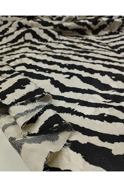 Kumaş Parça Satin Viscose in Black Bone Color (Width 150 cm X Length 320 cm)