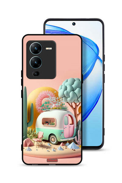 Tolwak غطاء حماية لهاتف Vivo V25 Pro 5G بتصميم فني