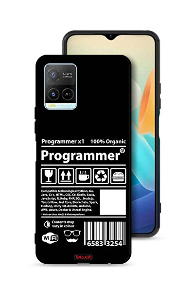 Tolwak غطاء حماية وملصق برمجة لهاتف Vivo Y33s 4G