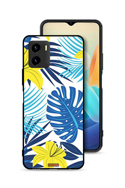 Tolwak Vivo Y15s Protective Case Cover Feather And Flower Art