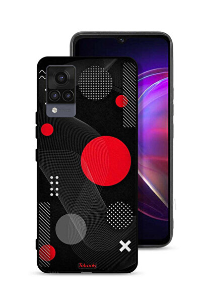 Tolwak Vivo V21 Protective Case Cover Round And Cross Shape Pattern