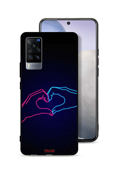 Tolwak غطاء حماية لهاتف Vivo X60t بتصميم يد تلامس القلب