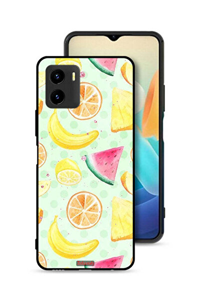 Tolwak غطاء حماية لهاتف Vivo Y15s برسومات فنية بألوان مائية وفواكه