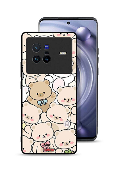 Tolwak غطاء حماية لهاتف Vivo X80 بنقشة دببة