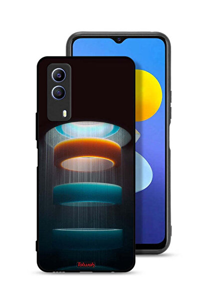 Tolwak غطاء حماية لهاتف Vivo T1x بنمط حلقات فنية