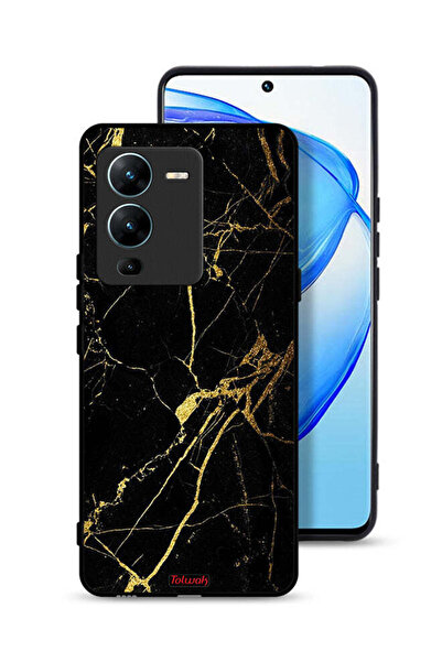 Tolwak غطاء حماية لهاتف Vivo V25 Pro 5G - رخامي متصدع
