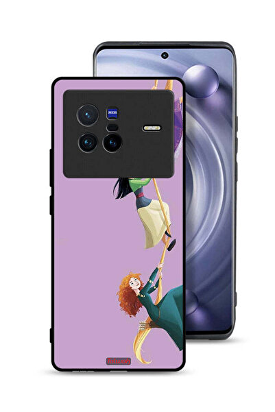 Tolwak Vivo X80 Protective Case Cover Girls Climbing Art