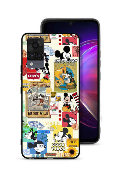 Tolwak Vivo V21 Protective Case Cover Chose Happy And Stickers