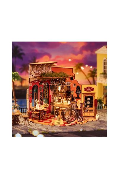 Rolife 3D Puzzle, Mini House DIY Cheers - Bar and Restaurant, Rolife, Wood, 312 pieces