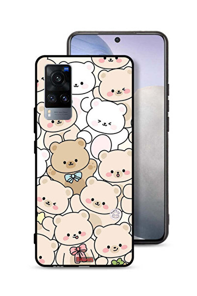 Tolwak غطاء حماية لهاتف Vivo X60 بنقشة دببة