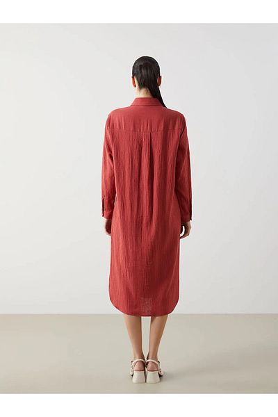 LC Waikiki Women's Textured Shirt Dress
