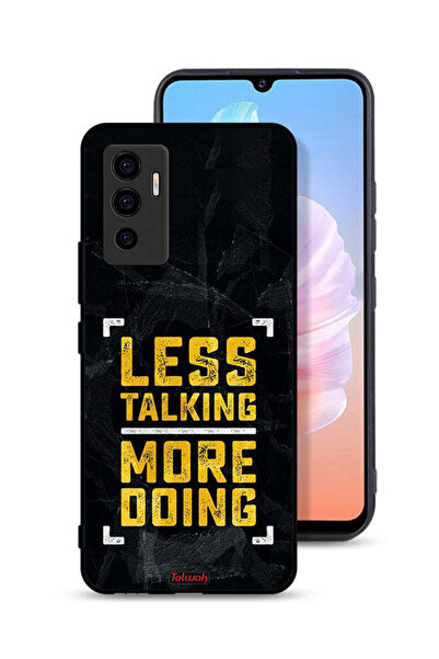 Tolwak Vivo S10e 5G Protective Case Cover Less Talking More Doing