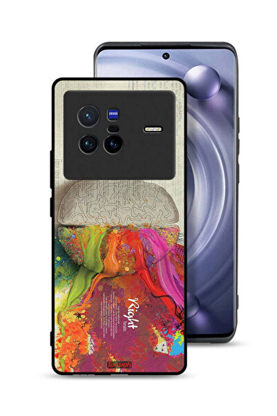 Tolwak غطاء حماية Vivo X80 بتصميم تجريدي لعلم الدماغ