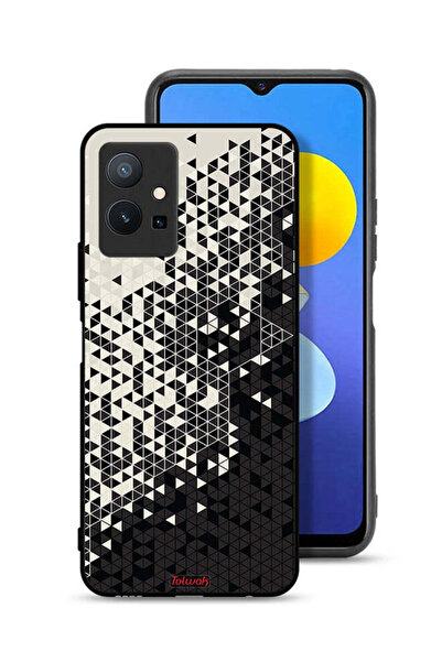 Tolwak غطاء حماية لهاتف Vivo T1 5G بنمط مثلث فني رقمي