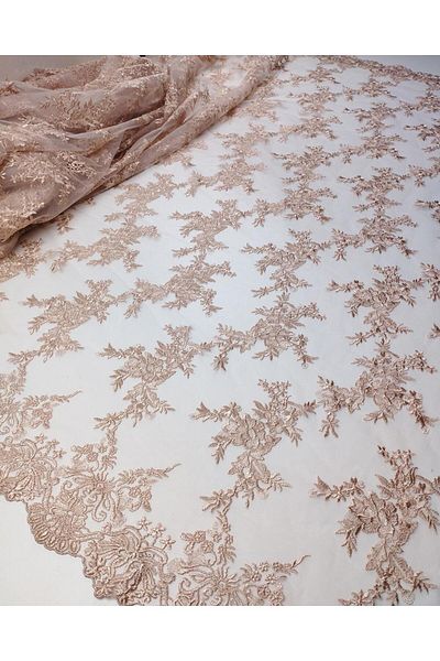 Kumaş Parça Lace in Pink Color (Width 135 cm X Length 230 cm)