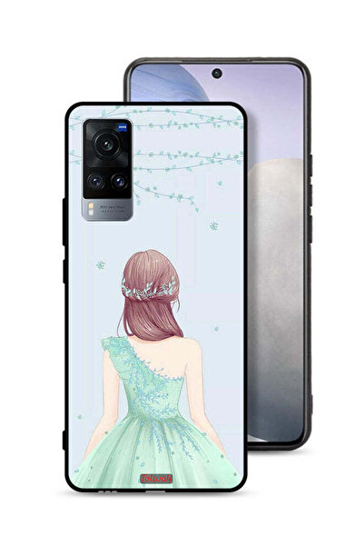 Tolwak Vivo X60t Protective Case Cover Cute Girl In Floral Dress