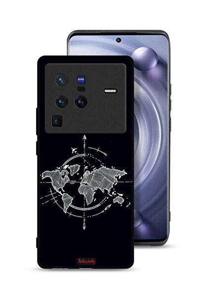 Tolwak غطاء حماية Vivo X80 Pro بتصميم فن البوصلة