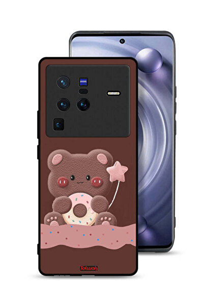 Tolwak غطاء حماية Vivo X80 Pro على شكل دب دونات