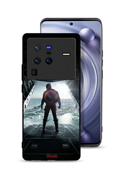 Tolwak غطاء حماية لهاتف Vivo X80 Pro بتصميم صورة كابتن أمريكا