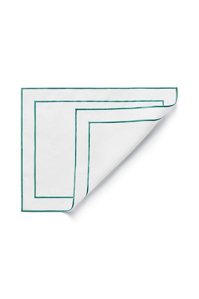 Priene Serviciu american din lenjerie de mătase brodat simplu (4 bucăți 35x50cm)