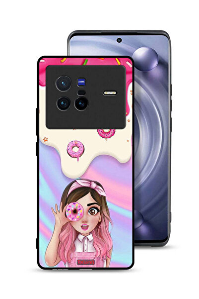 Tolwak غطاء حماية لهاتف Vivo X80 يحمل دونات