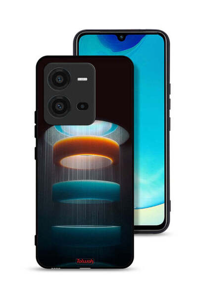 Tolwak غطاء حماية لهاتف Vivo V25 5G بنمط حلقات فنية