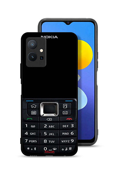 Tolwak Vivo Y75 5G Protective Case Cover Old Phone Pattern