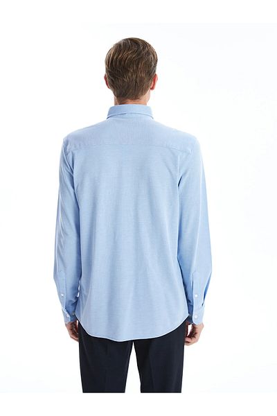 LC Waikiki Slim Fit μακρυμάνικο ανδρικό πουκάμισο Oxford